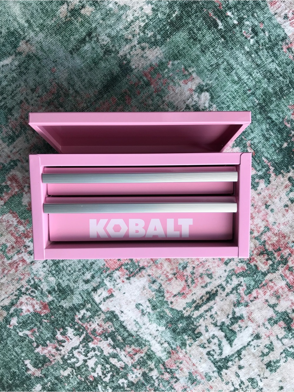 Pink 2-Drawer Tool Chest - Compact Home Storage